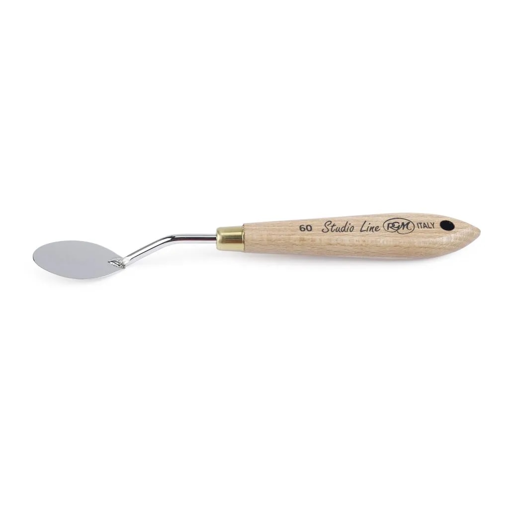RGM - NEW STUDIO LINE - PAINTING PALETTE KNIFE - WOODEN HANDLE - DESIGN 60 image 1