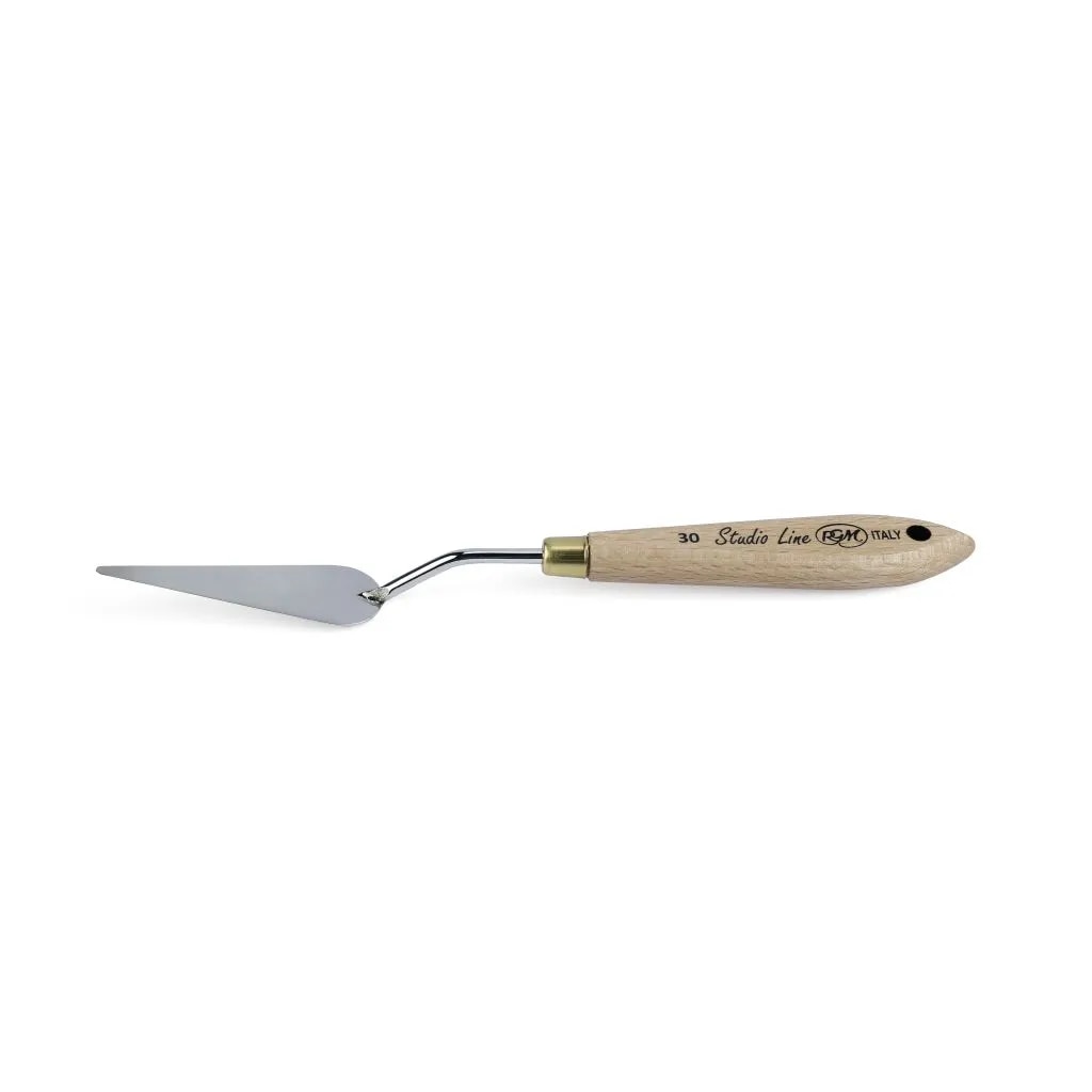 RGM - NEW STUDIO LINE - PAINTING PALETTE KNIFE - WOODEN HANDLE - DESIGN 30 image 1