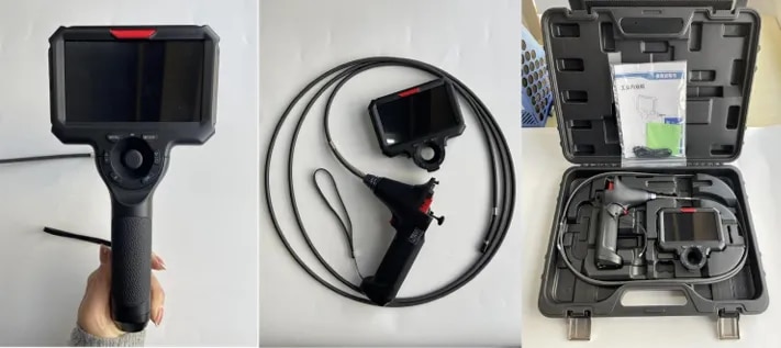 Joystick video endoscope with 6mm camera lens image 1