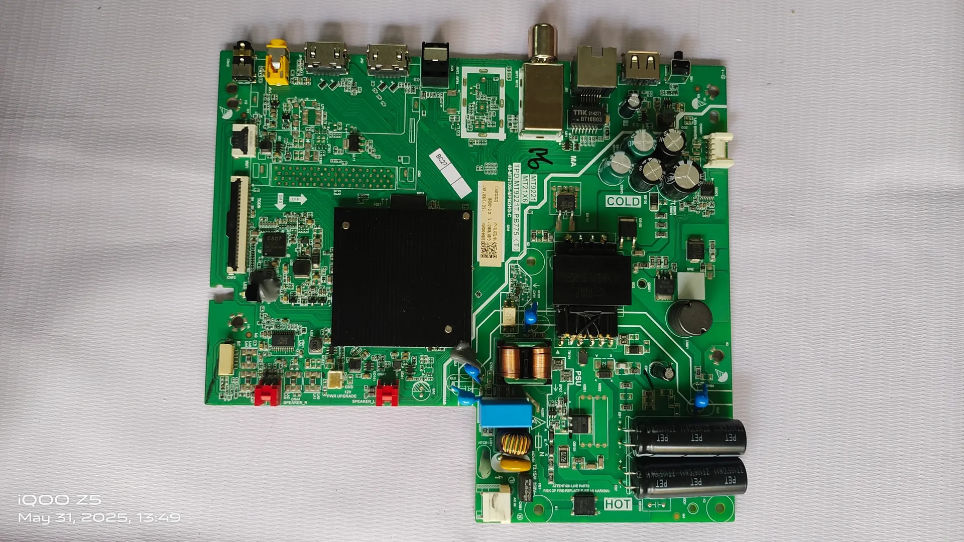 TCL / IFFALCON MODEL NO.32S615 ANDROID MAIN BOARD, ANDROID MOTHER BOARD, ANDROID COMBO BOARD , MOTHERBOARD,MAIN BOARD, #WB06 image 1