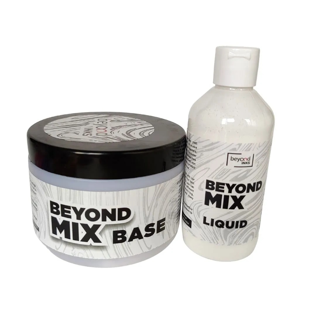 Beyond MIX - eco-friendly water based resin | Alternative to Jesmonite | 700g (500gm Base, 200gm Liquid, White) image 1