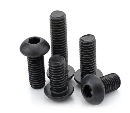 Button Head Black Machine Screw image 1