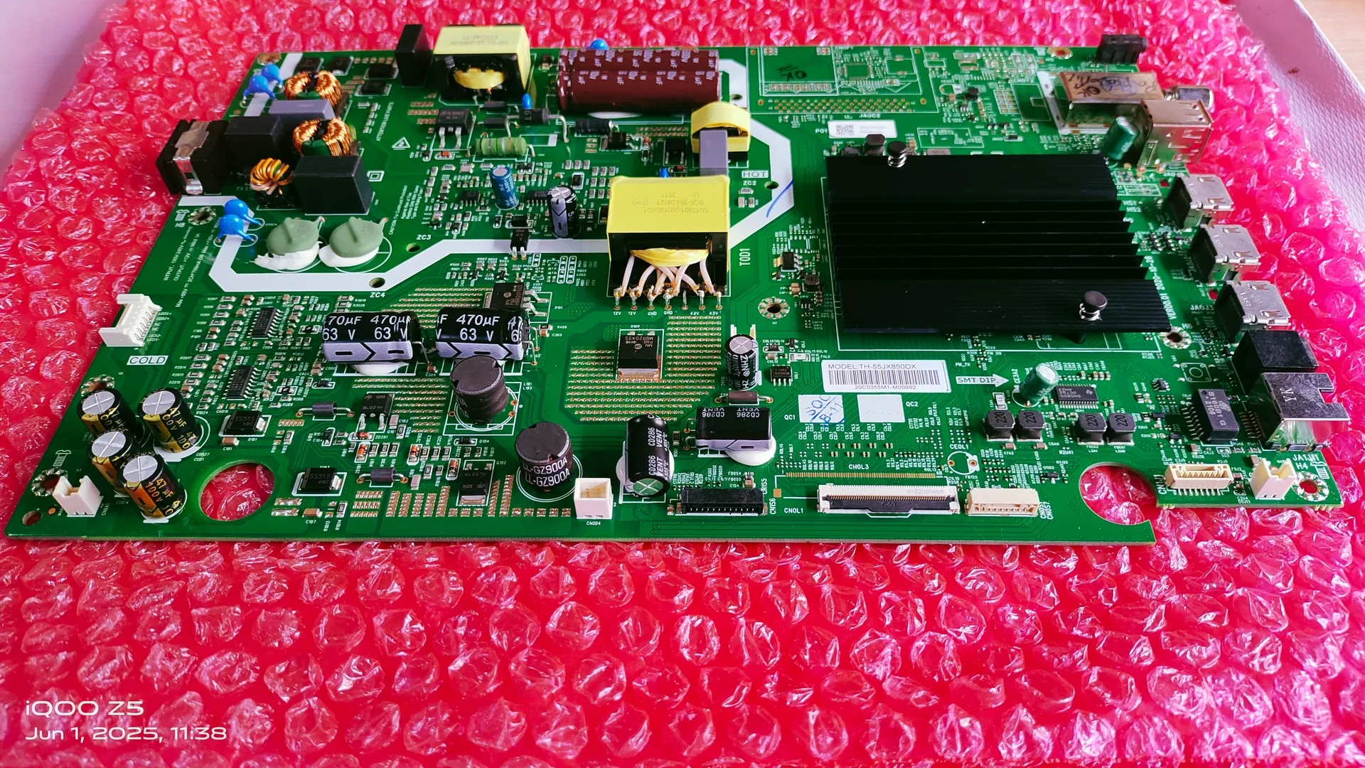 PANASONIC TH-55JX850DX, ANDROID MAIN BOARD, MOTHER BOARD,COMBO BOARD #WBO8 image 1