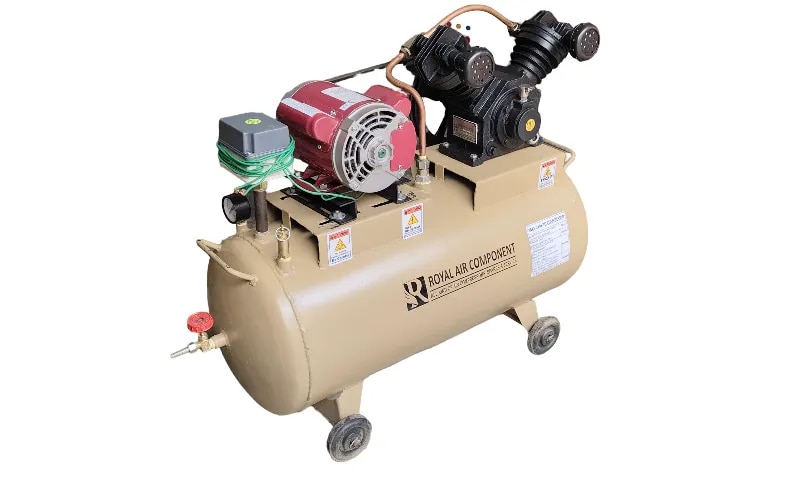 1HP AIR COMPRESSOR SINGLE PHASE DOUBLE PISTON | ROYAL image 1