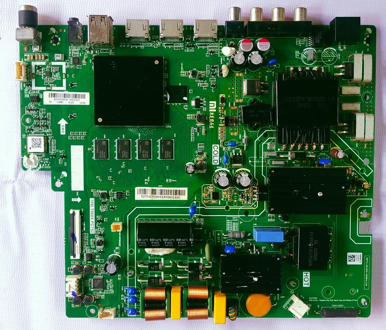 MI REDMI XIAOMI L43M4-4AIN ANDROID MAIN BOARD, ANDROID MOTHER BOARD, ANDROID COMBO BOARD, #WB12 image 1