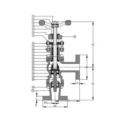 Q-305 – Qinn CAST CARBON STEEL ACCESSIBLE FEED CHECK VALVE image 1