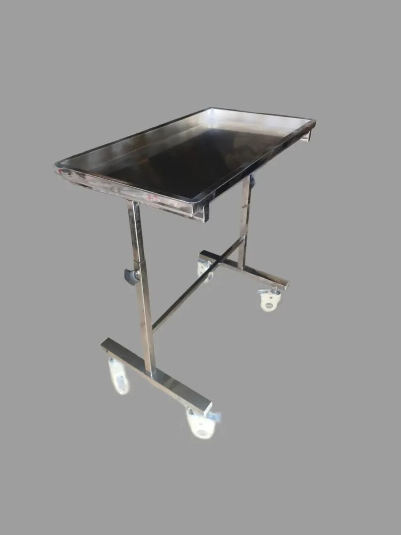 Mayo Instrument Trolley (Knobe Type) with Double Pillars GM 7084B image 1
