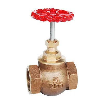 Q-53 Qinn BRONZE GLOBE VALVE ISI Marked Class-1 image 1