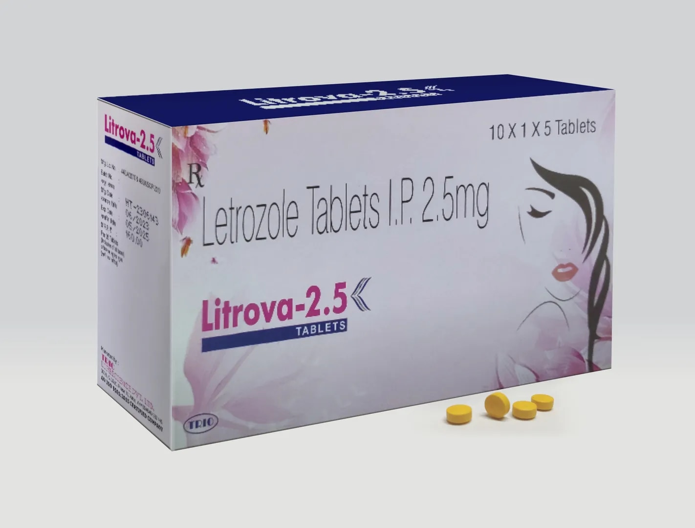 Letrozole IP 2.5 mg Tablets image 1