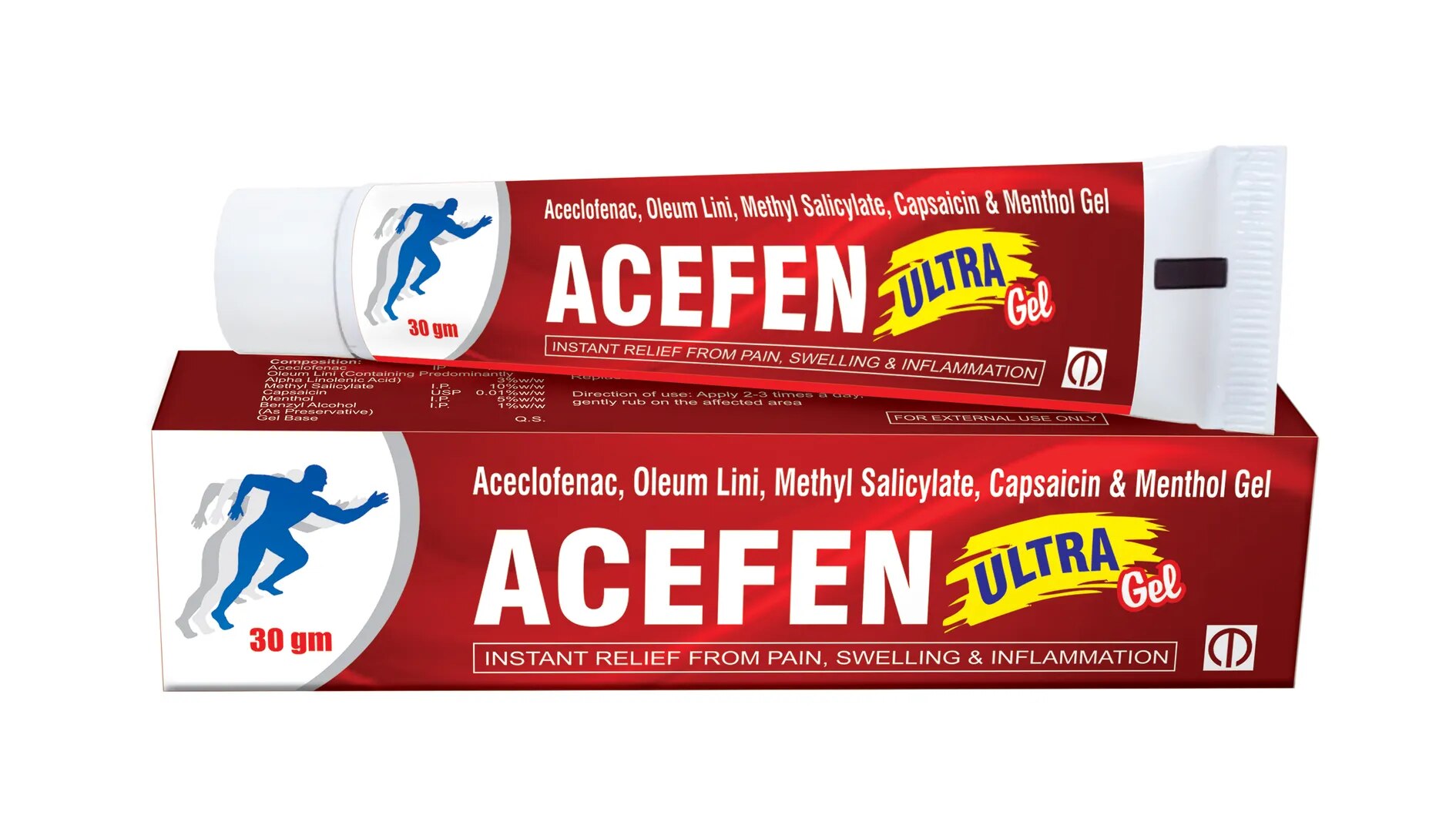 Aceclofenac, Oleum Lini, Methyl Salicylate, Menthol & Capsaicin Gel image 1