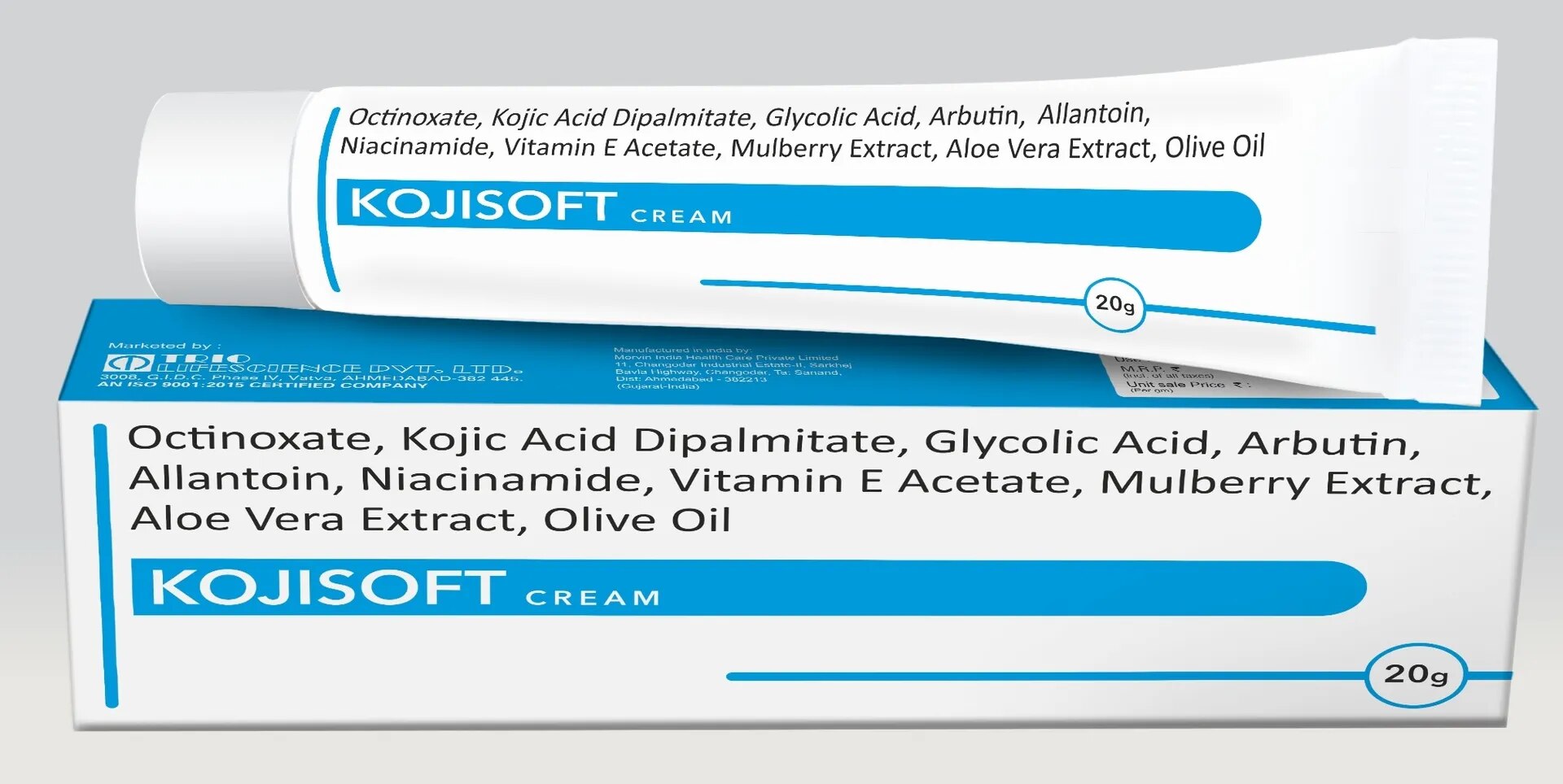 Octinoxate, Kojic Acid,Glycolic Acid,Arbutin, Allantoin, Niacinamide & Vitamin E Cream image 1