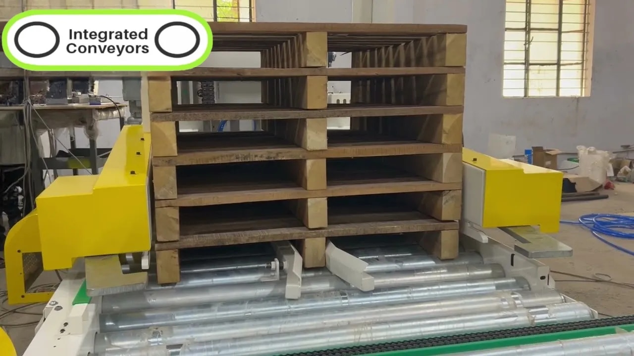 PALLET STACKER
AND DESTACKER
CONVEYOR image 1
