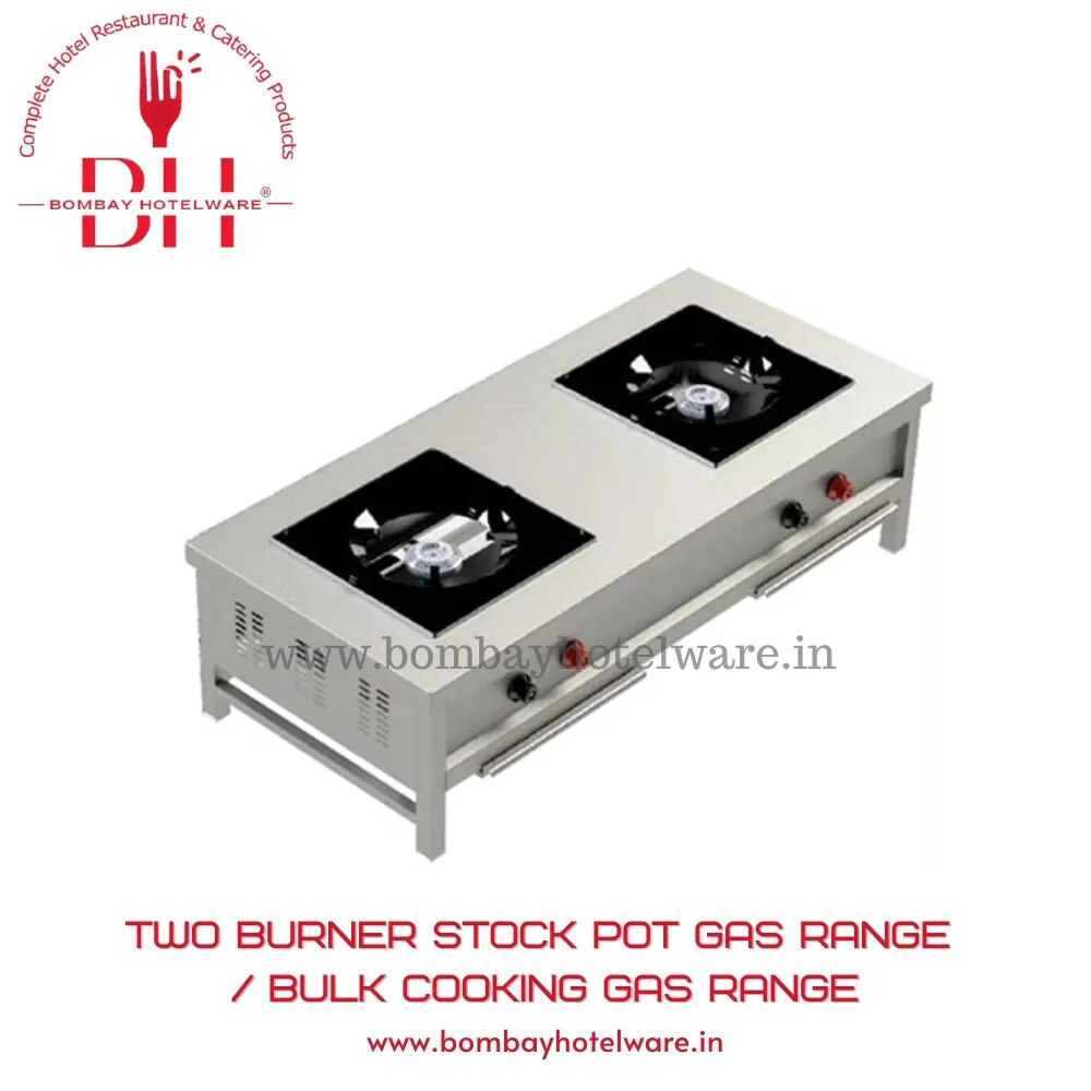 Two Burner Stock Pot Gas Range / Bulk Cooking Gas Range image 1
