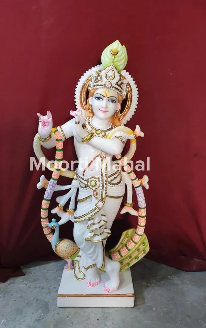 Marble Krishna Statue image 1