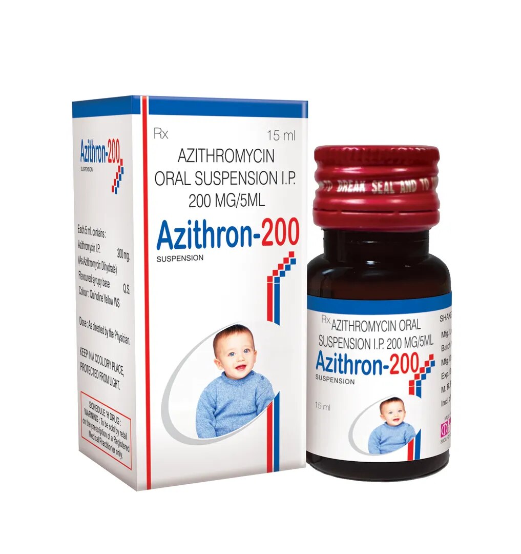 Azithromycin Suspension 200 mg / 5 ml image 1