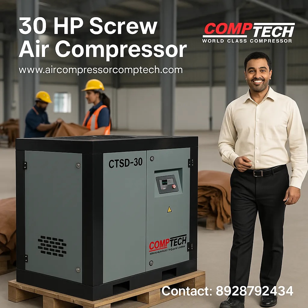 30 HP Screw Air Compressor image 1