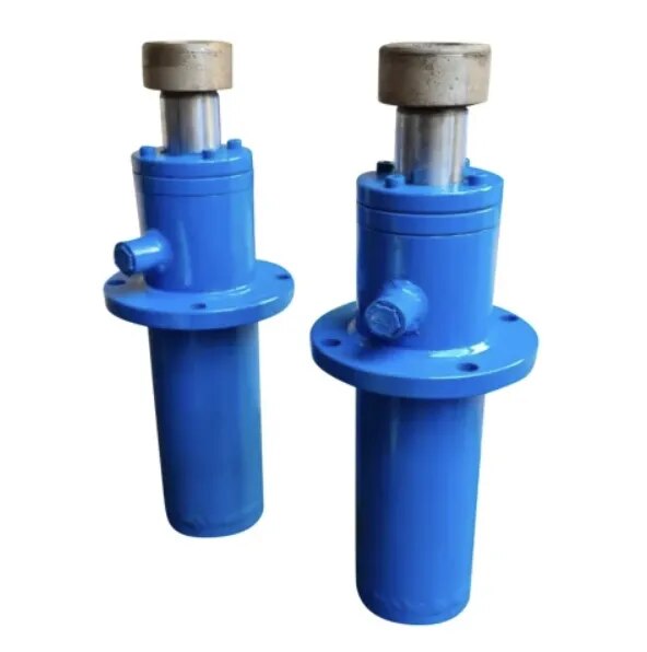 Mild Steel Blue Hydraulic Loader Cylinders image 1