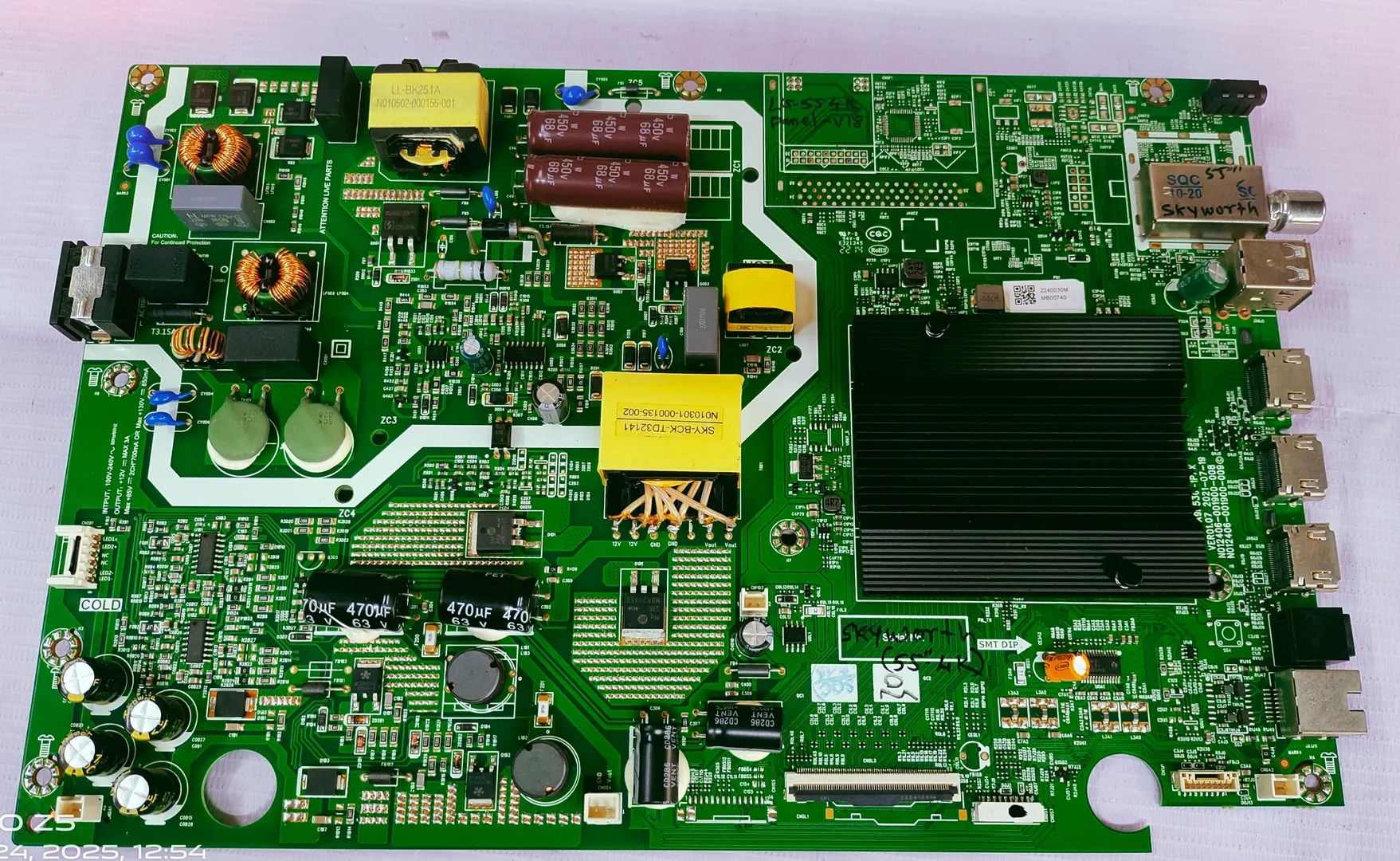 SKYWORTH 4K 55" Android Main Board, Mother Board, #wb28 image 1
