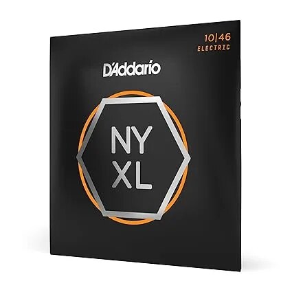 D'Addario NYXL1046 Nickel Plated Electric Light Guitar Strings (Nickel) image 1