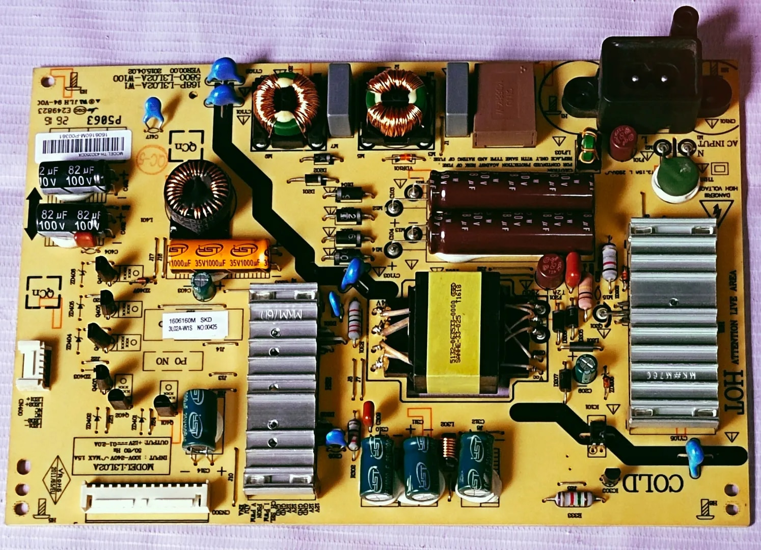 PANASONIC TH-43D350DX POWER SUPPLY BOARD, SMPS BOARD, #wb29 image 1