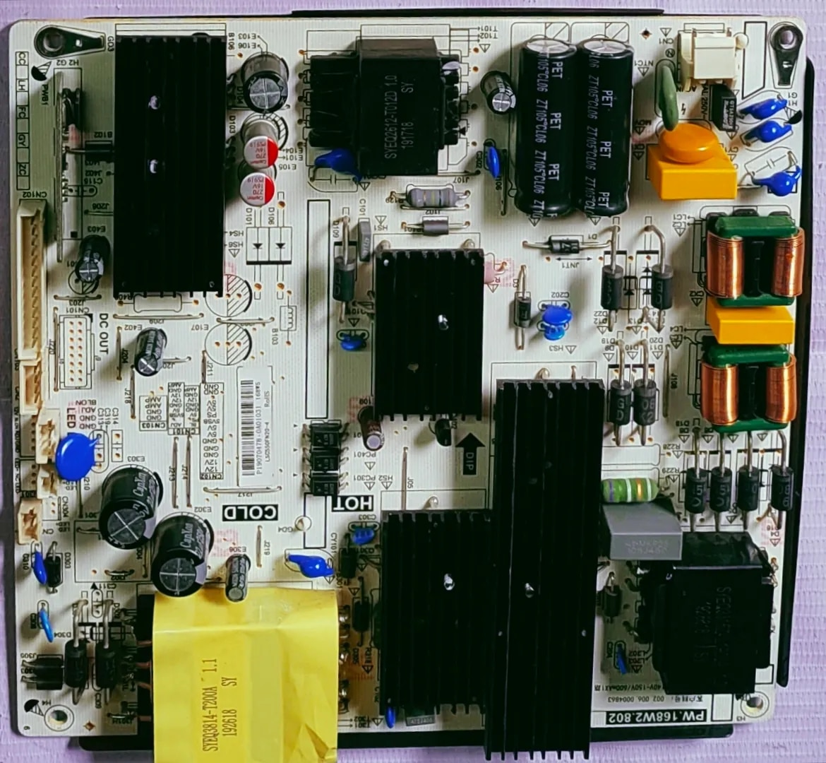 HITACHI LD55VRSOLU POWER SUPPLY BOARD, SMPS BOARD, #wb29 image 1