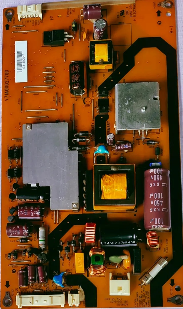 TOSHIBA 32-INCH LED BOARD V71A00027700 POWER SUPPLY BOARD, SMPS BOARD,#wb29 image 1