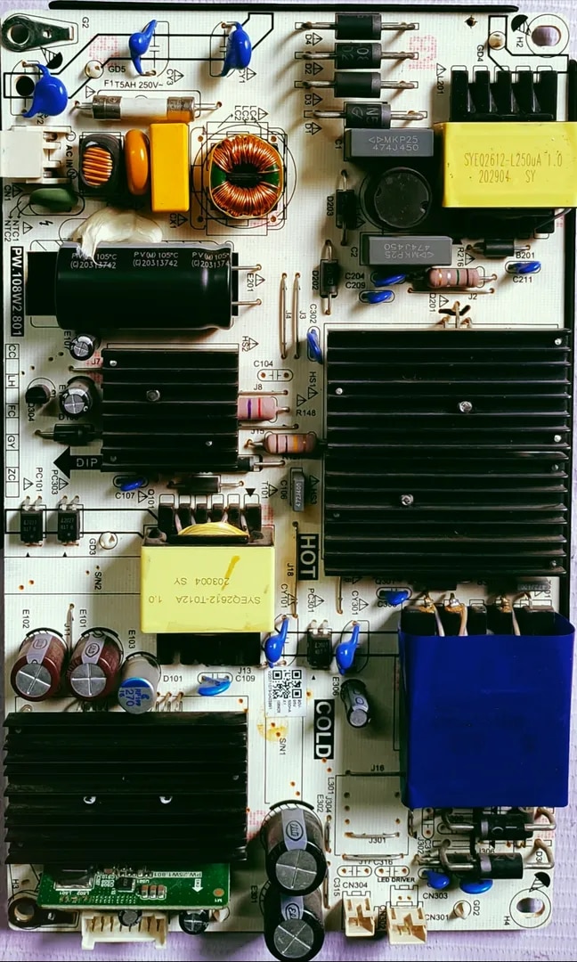 ONIDA 43FIF POWER SUPPLY BOARD, SMPS BOARD,#wb29 image 1
