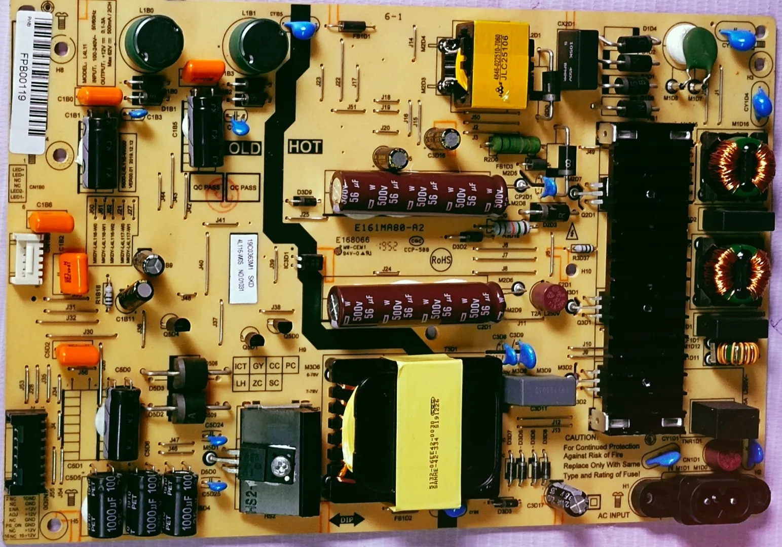 NOKIA 43CAUHDN LED POWER SUPPLY BOARD, #Wb29 image 1