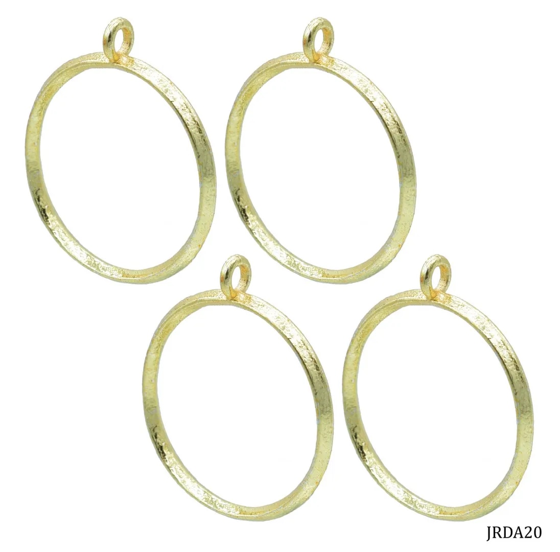 Diy Metal Imitation 4 Pcs Gold Round image 1