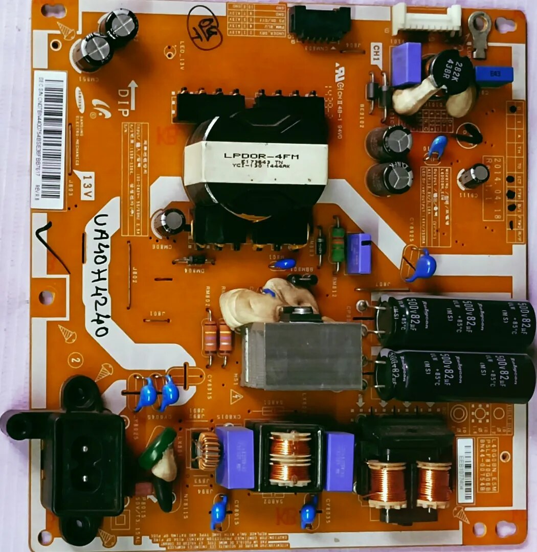 SAM'S UA40H4240 POWER SUPPLY BOARD, SMPS BOARD, #wb31 image 1