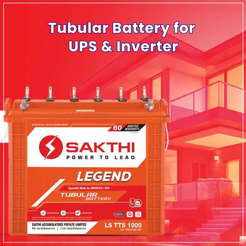 Sakthi Tubular Batteries for UPS & Inverter image 1