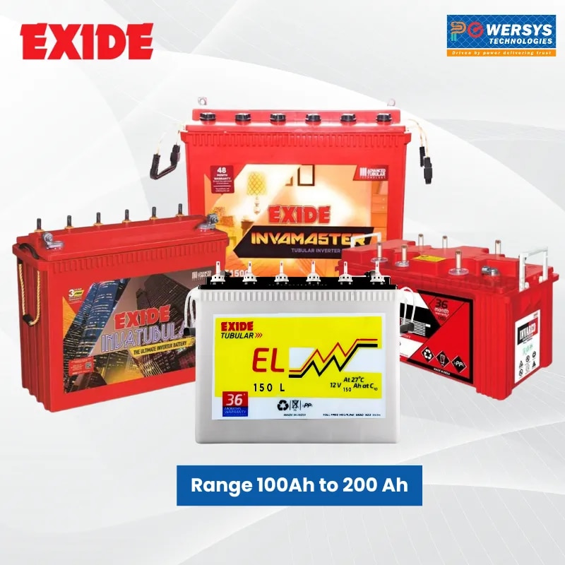 Exide Inverter Batteries 100Ah - 200Ah image 1