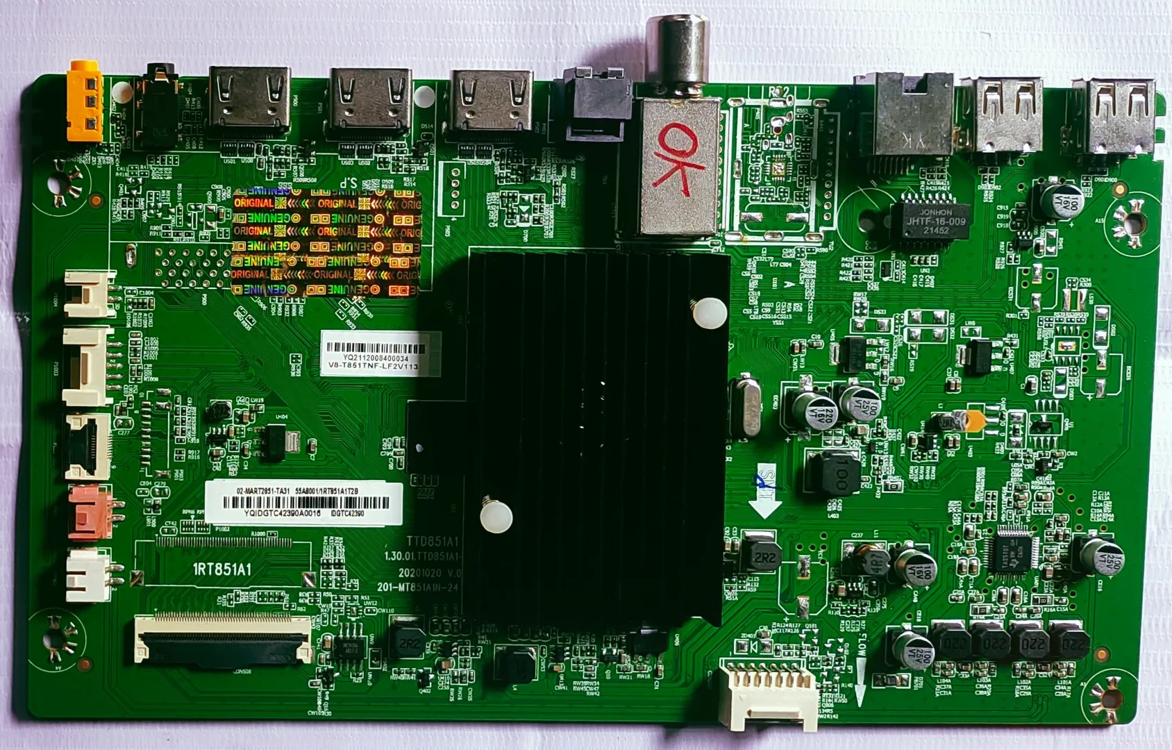 NOKIA 4K 55TAUHDN Android Mother Board, Led Mother Board, #wb33 image 1