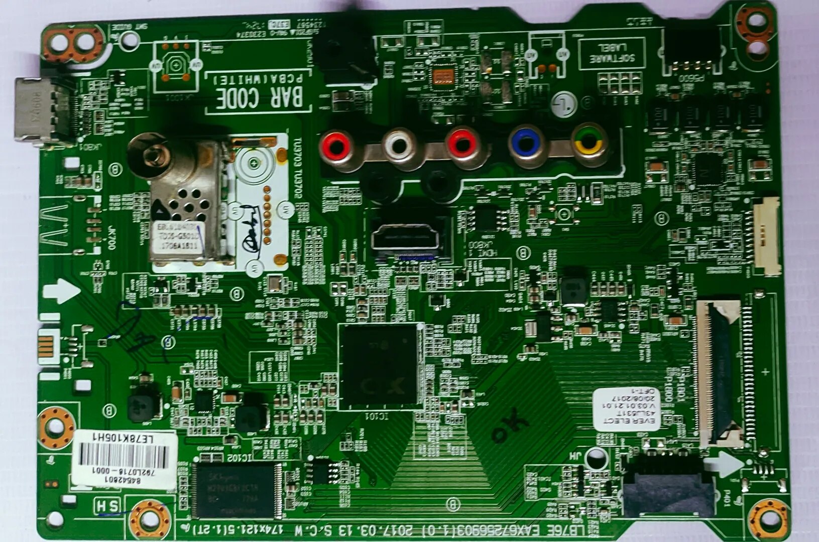 LG 43LJ531T LED MOTHER BOARD , MINI MOTHER BOARD, #wb35 image 1