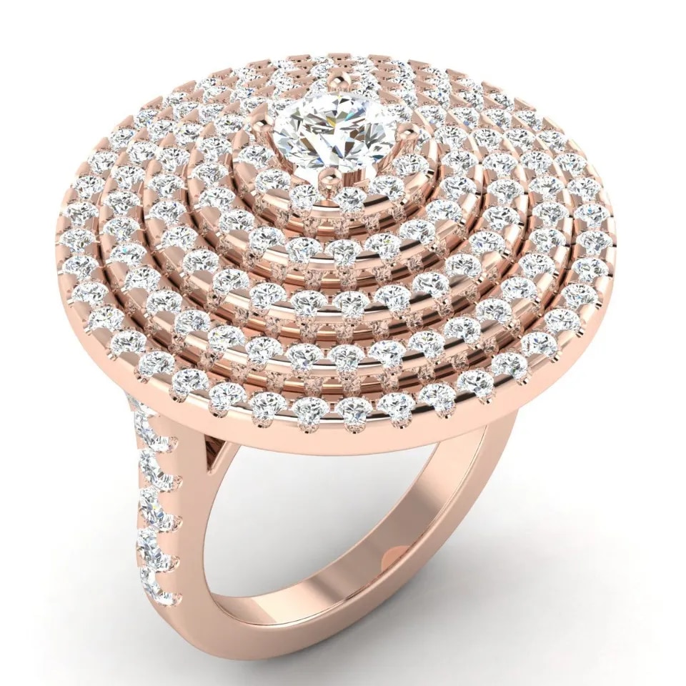Lab Grown Diamond Engagement Ring Delhi image 1