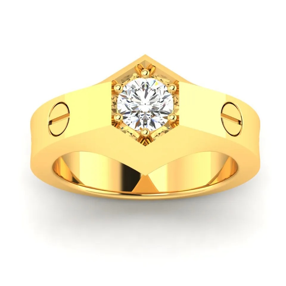 Lab Grown Diamond Gents Ring Jewellery Delhi NCR image 1