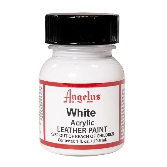 Angelus Acrylic Leather White Paint 29.5 ML image 1