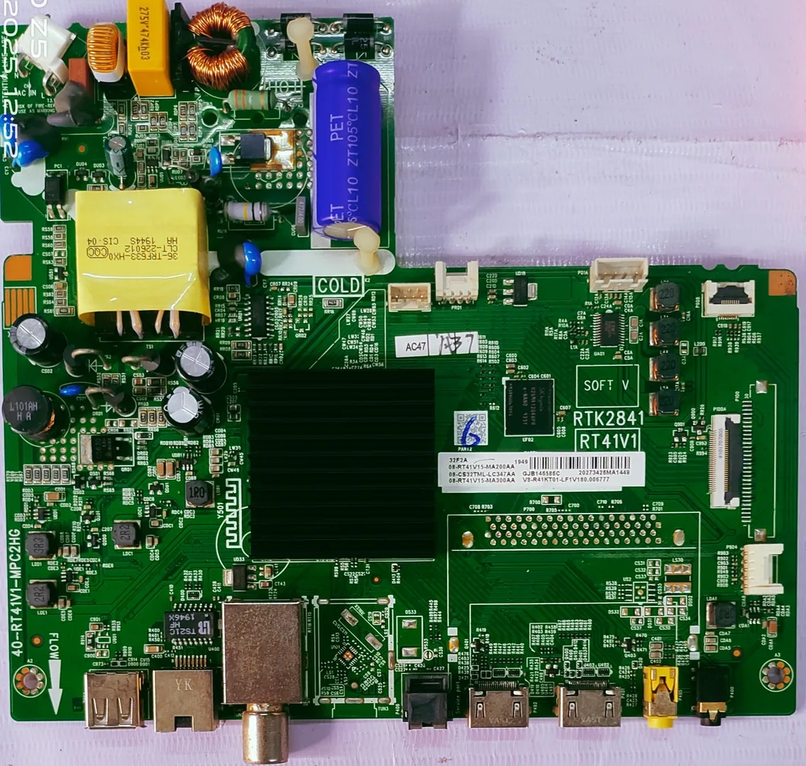 TCL/ IFFALCON 32F2A MOTHER BOARD, COMBO BOARD #WB 37 image 1