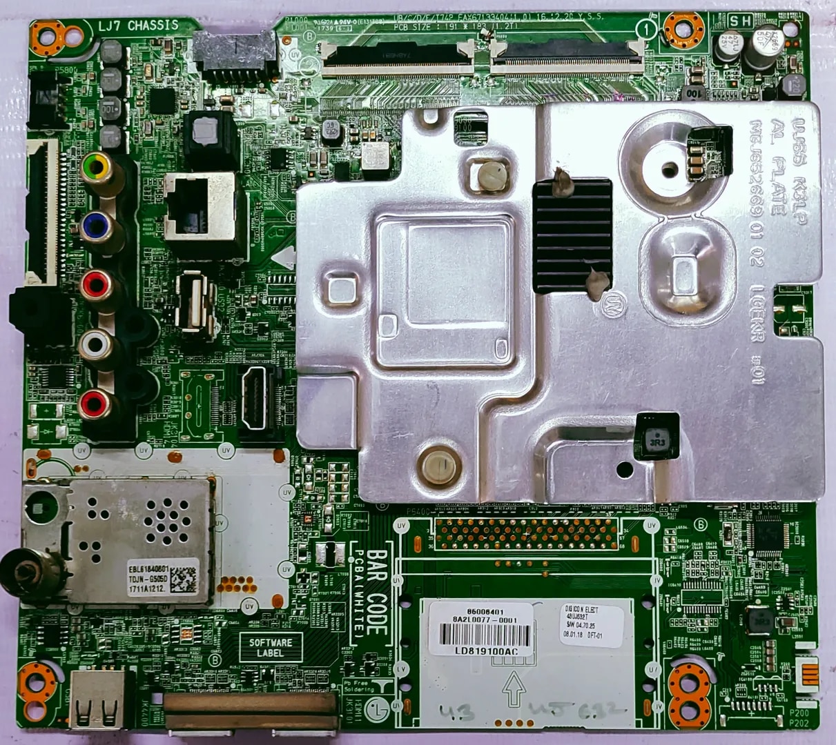 LG 4K SMART 43UJ632T MOTHER BOARD ,#wb 38 image 1