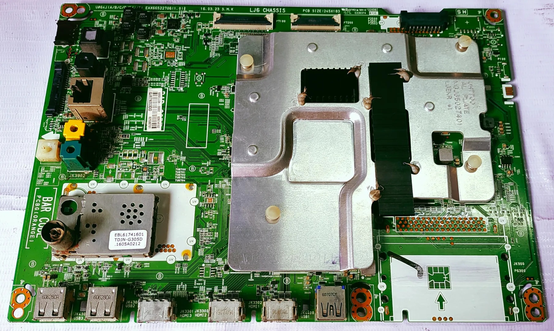 LG 4K 65UH7700 ANDROID MOTHER BOARD, LED BOARD, MAIN BOARD,#wb38 image 1