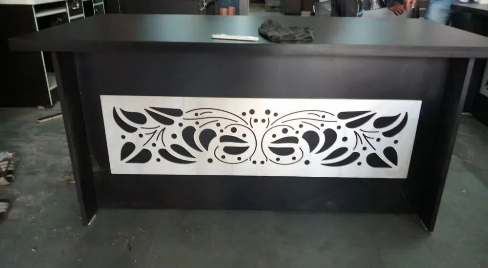 Designer Wooden Reception Table image 1