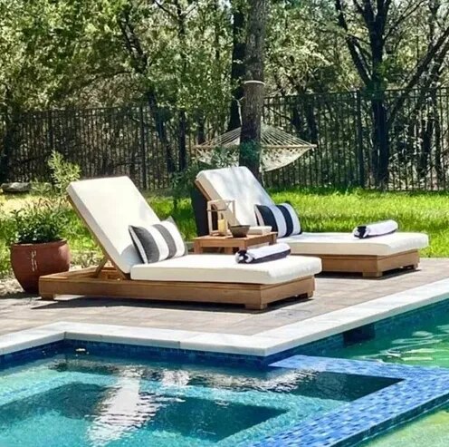 Wicker Sun Lounger image 1