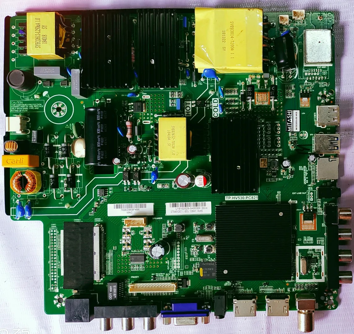 Universal TP.HV530.PC821 4K Android Mother Board, Led Board, Main Board, #wb40 image 1