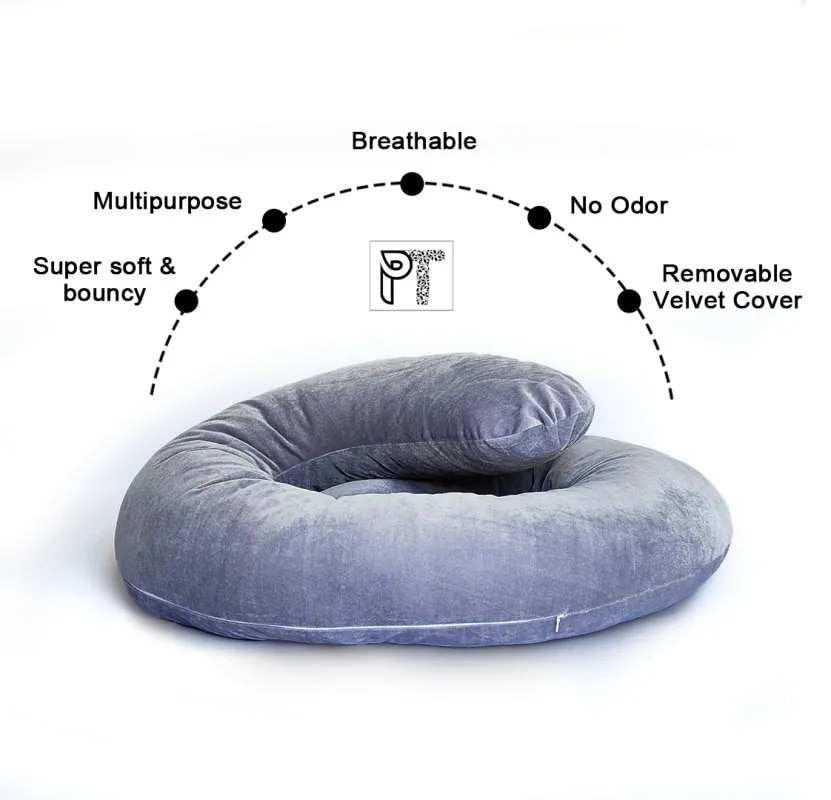 Premium C-Shaped Body Pillow – By Pillow Tree image 1