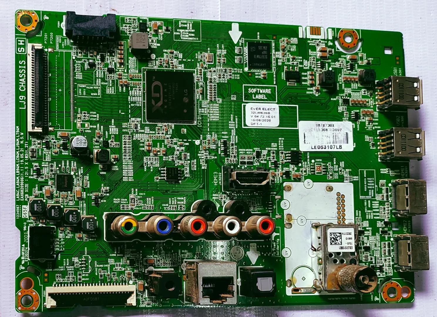 LG 32LM636B Android Mother Board, Main Mother Board, Led Board #wb41 image 1