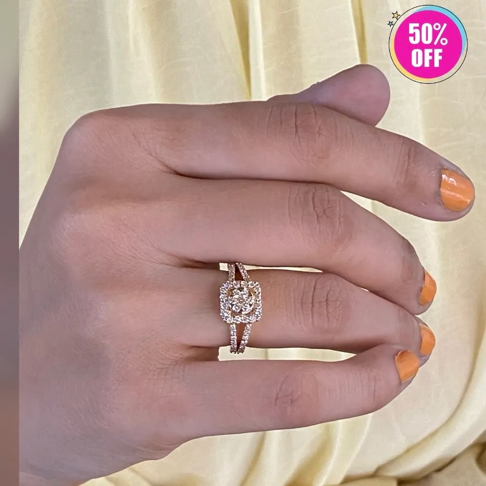 Lab Grown Diamond Ring Delhi image 1