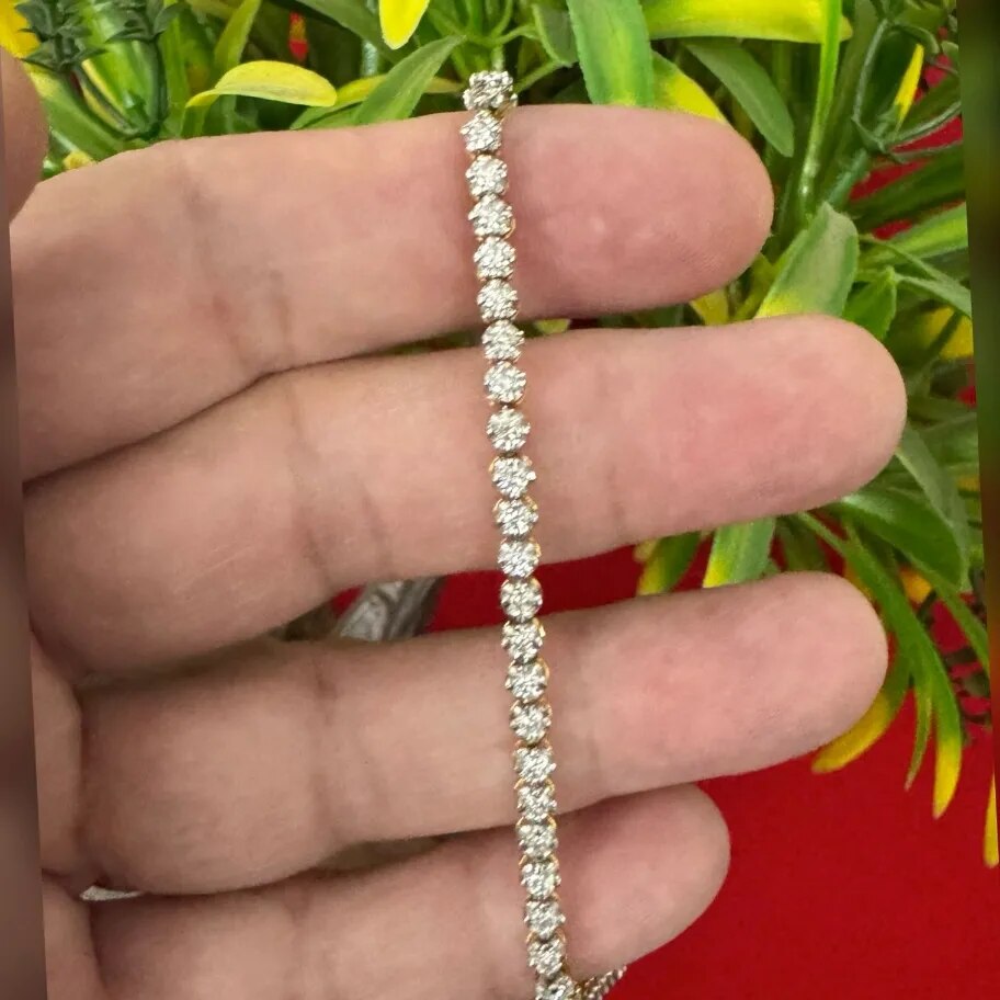 Lab Grown Diamond Tennis Bracelet Delhi image 1