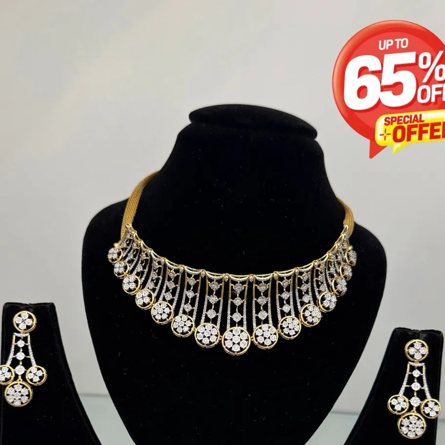 Lab Grown Diamond Necklace Delhi image 1