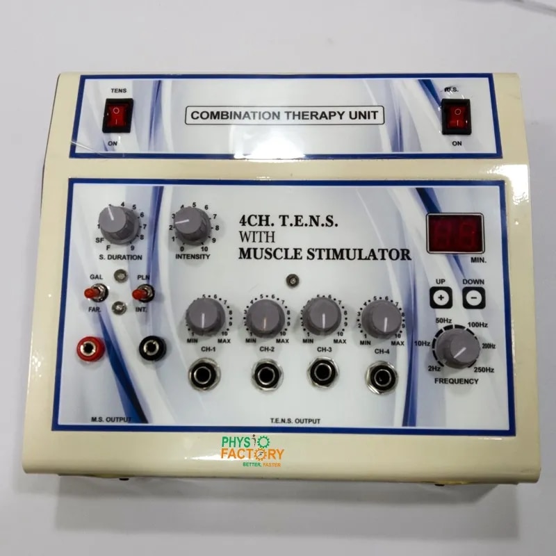 4 channel tens with muscle stimulator image 1
