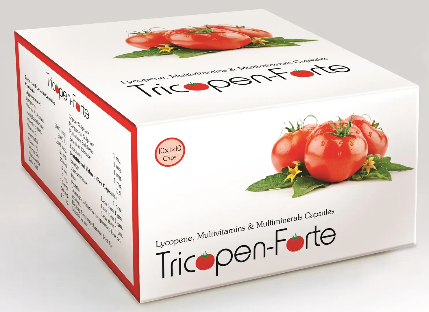 Lycopen, Vitamin A,E, C & Zinc Sulphate Capsules image 1